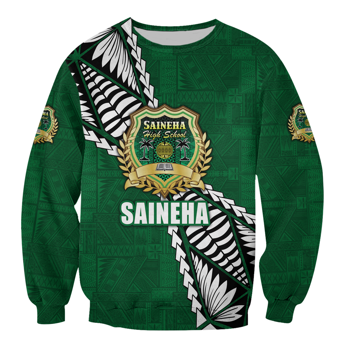 Tonga Saineha High School Tongan Patterns Sweatshirt