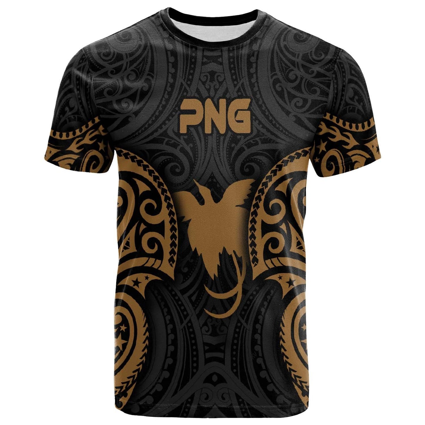 Papua New Guinea Polynesian T - Shirt - Png Spirit Gold