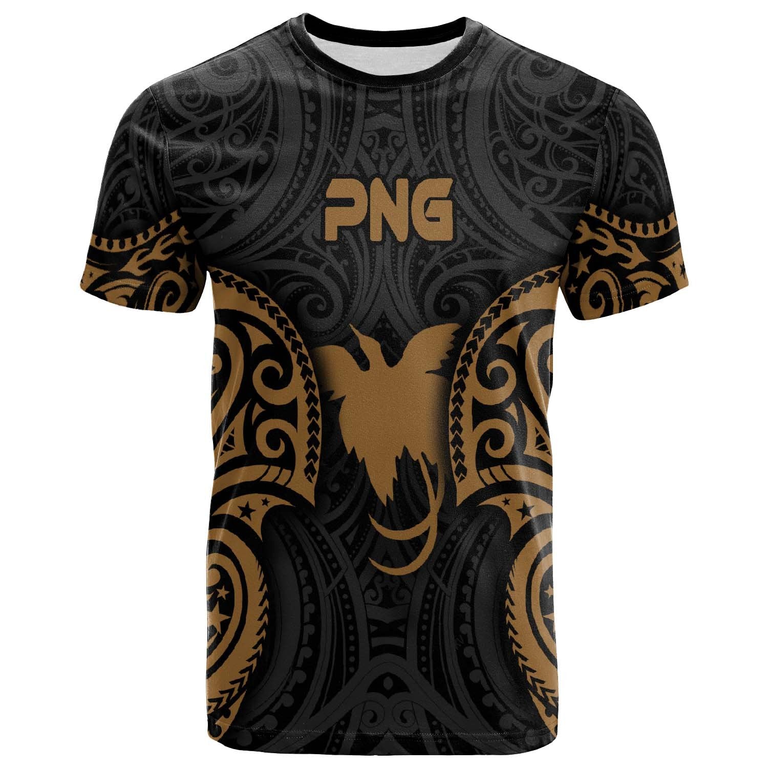 Papua New Guinea Polynesian T - Shirt - Png Spirit Gold
