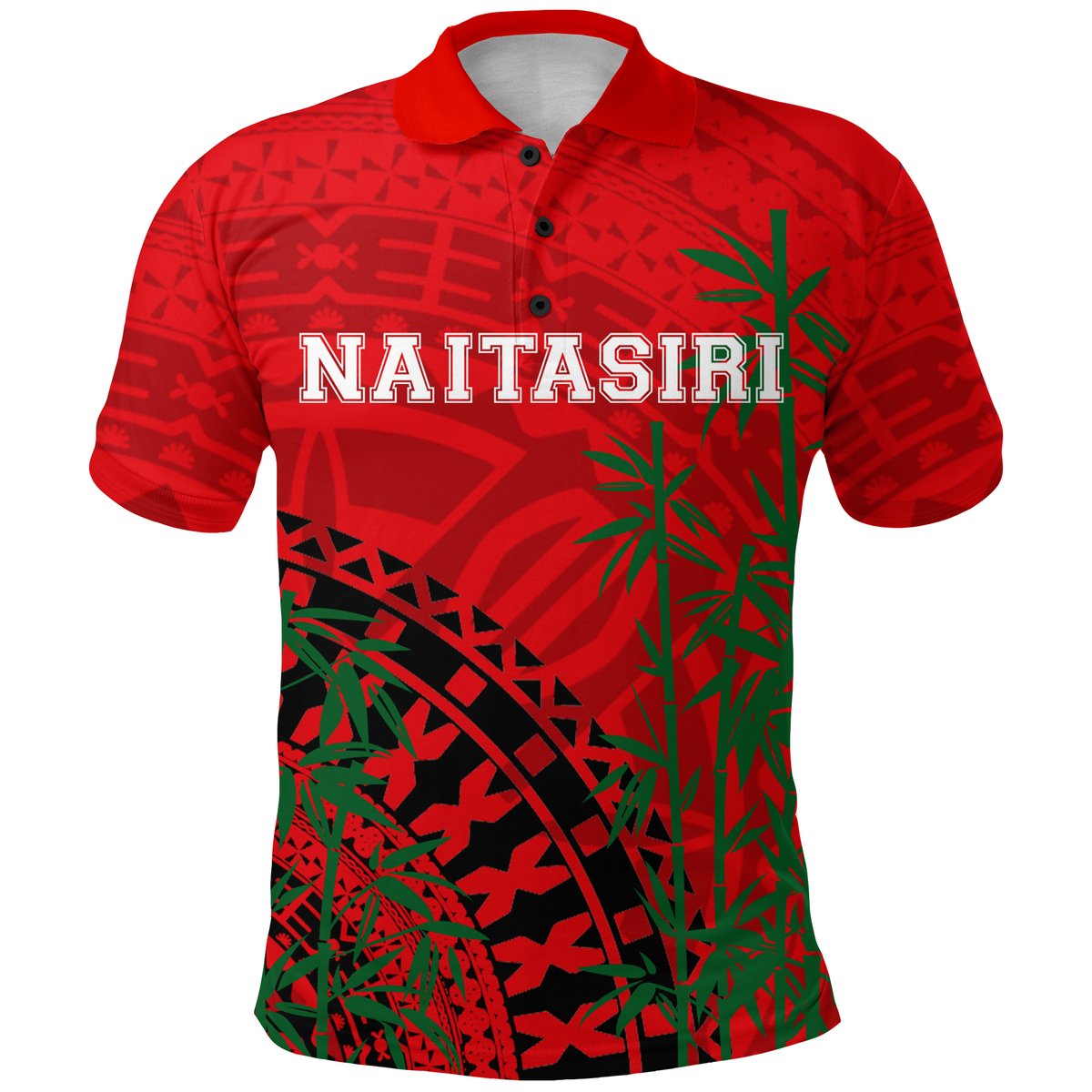 Naitasiri Rugby Union Fiji Polo Shirt - Tapa Pattern -