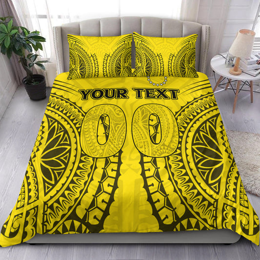 (Custom Personalised) Cook Islands Aitutaki Bedding Set Tribal Pattern