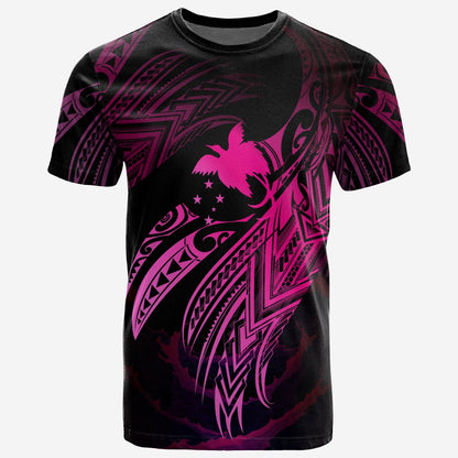 Papua New Guinea Polynesian T - Shirt - Papua New Guinea Legend Pink Version