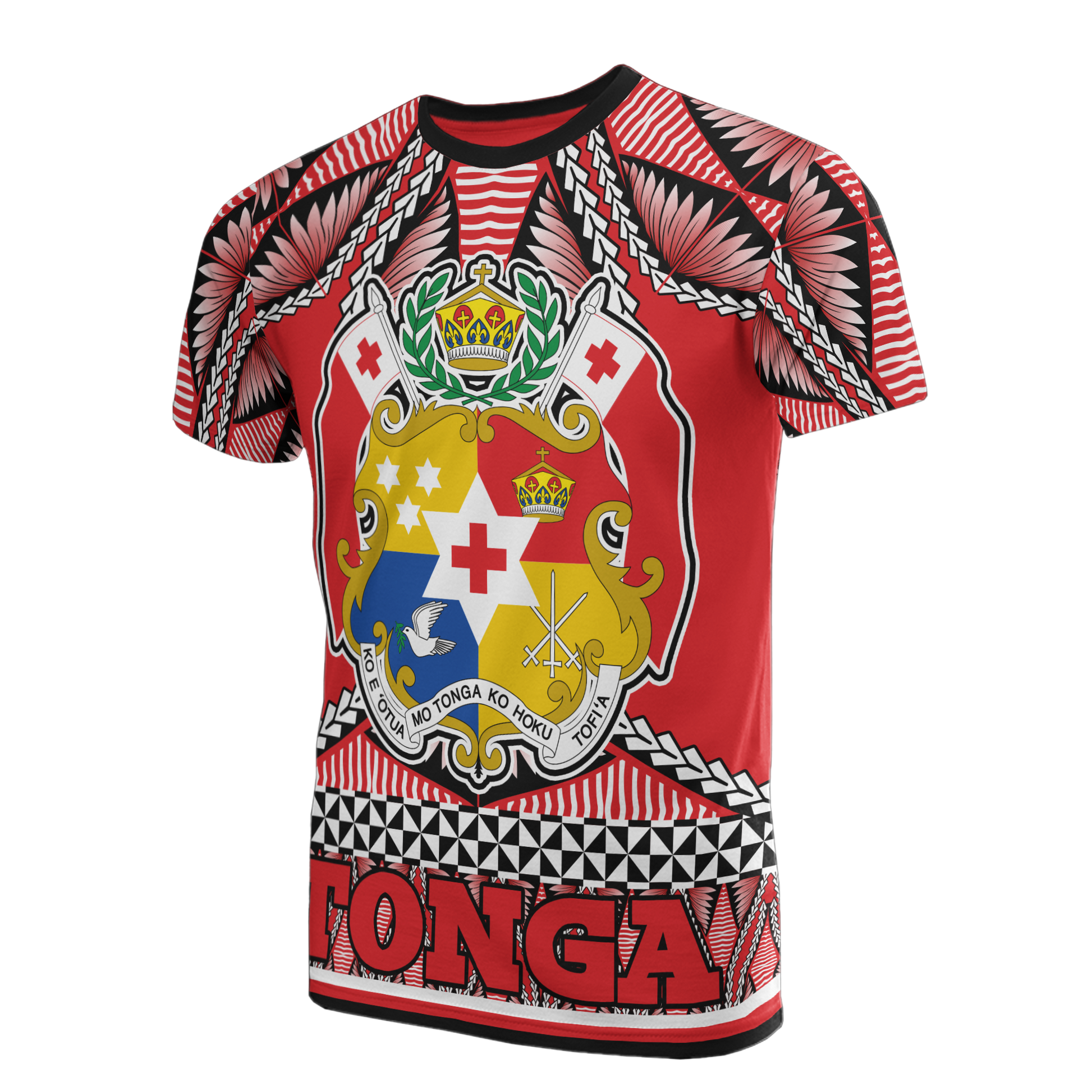 Tonga Polynesian T - Shirt - Tonga Coat Of Arms