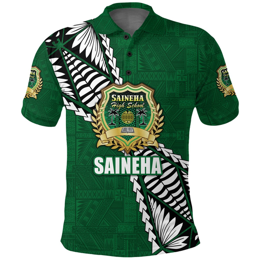 Tonga Saineha High School Tongan Patterns Polo Shirt -