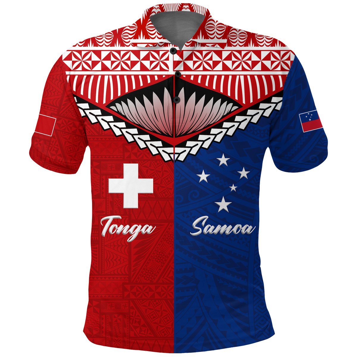 Tonga Combine Samoa Pride Polo Shirt -