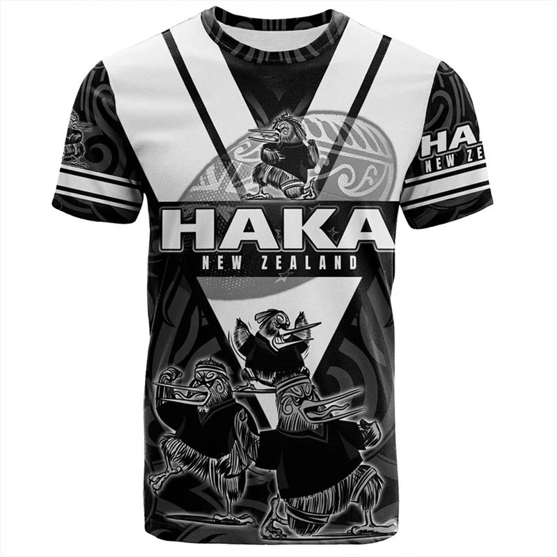 New Zealand Maori Shirt Aotearoa Silver Fern Symbols Tattoo T Shirt For Men NZ Waitangi Day Black Tees Top Clothes