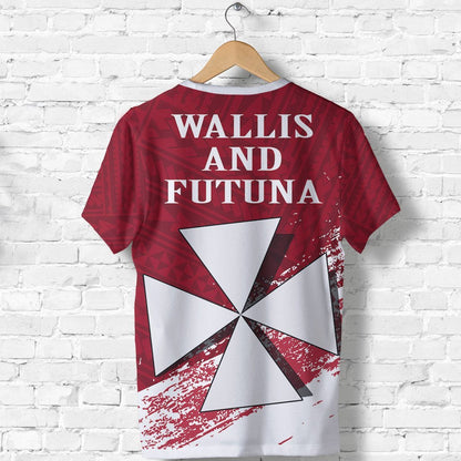 Wallis And Futuna T-Shirt - Wallis And Futuna Coat Of Arms Polynesian Tattoo Special Red - A7