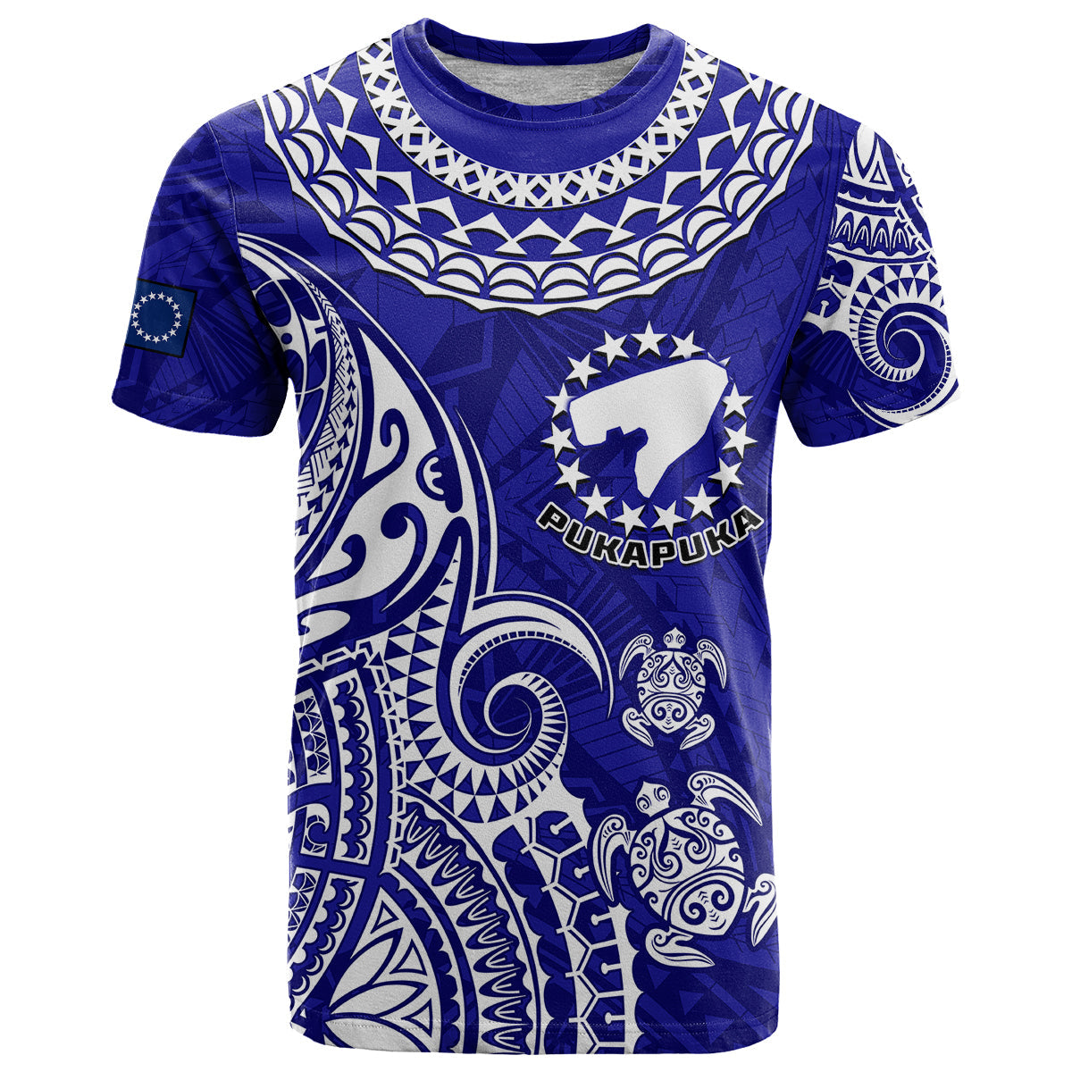 Pukapuka Cook Islands Polynesian Turtle Art T Shirt