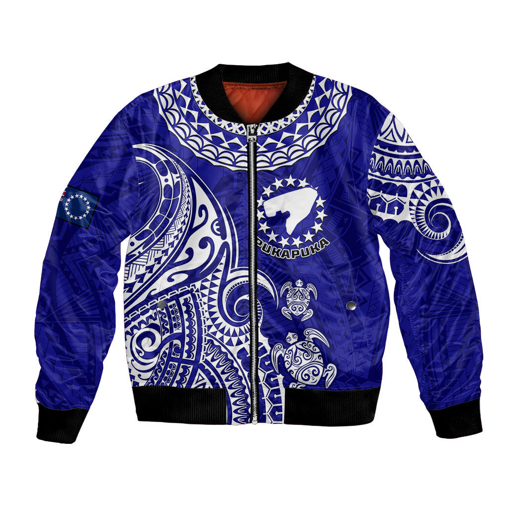 Pukapuka Cook Islands Polynesian Turtle Art Bomber Jacket