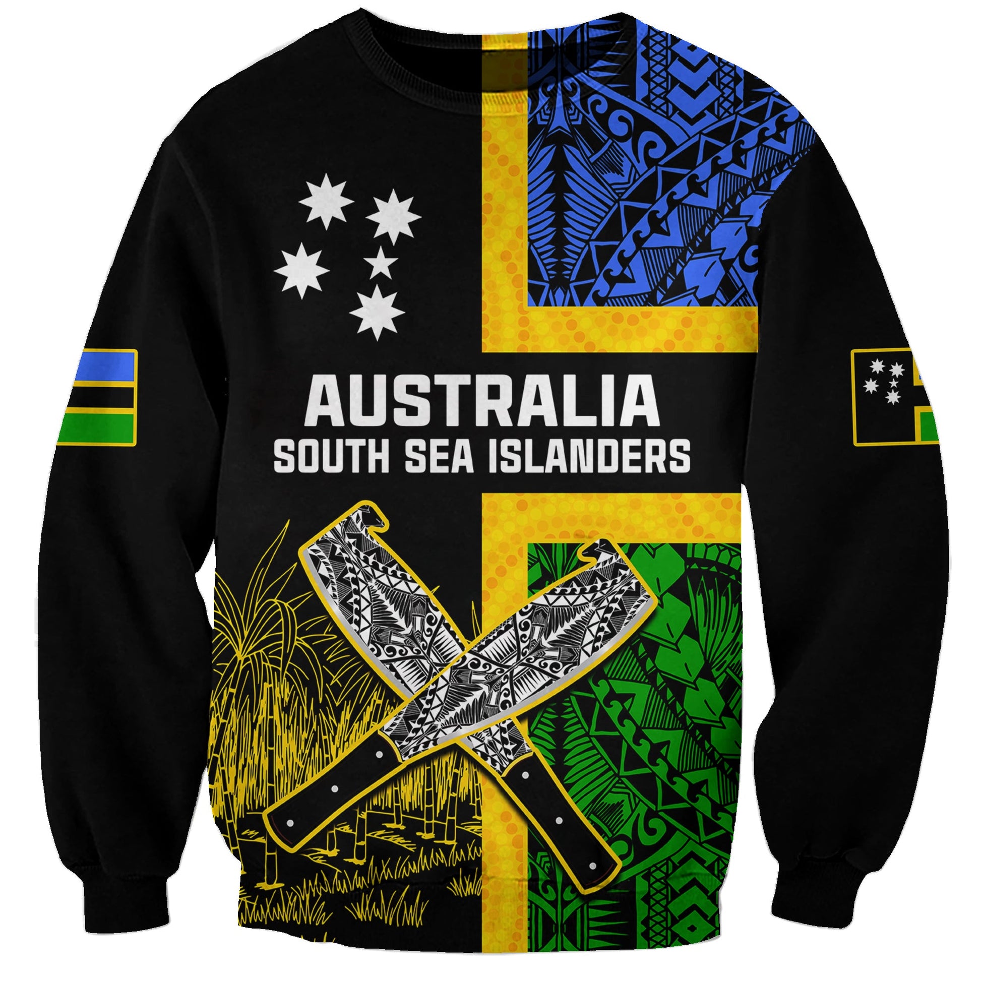 Australian South Sea Islanders Flag Style Sweatshirt