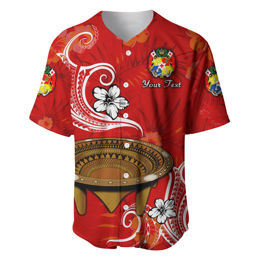 (Custom Personalised) Tonga Kumete Kava Bowl Sila Vibes Red Baseball Jersey