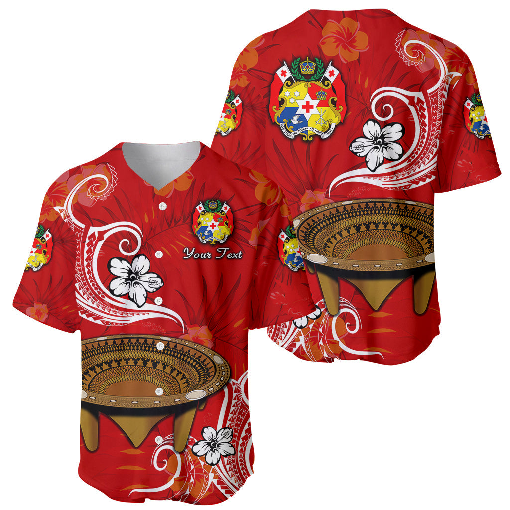 (Custom Personalised) Tonga Kumete Kava Bowl Sila Vibes Red Baseball Jersey