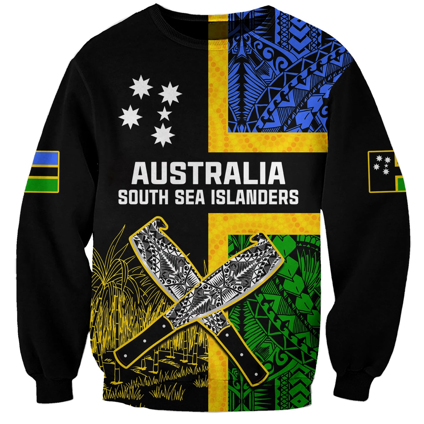 Australian South Sea Islanders Flag Style Sweatshirt