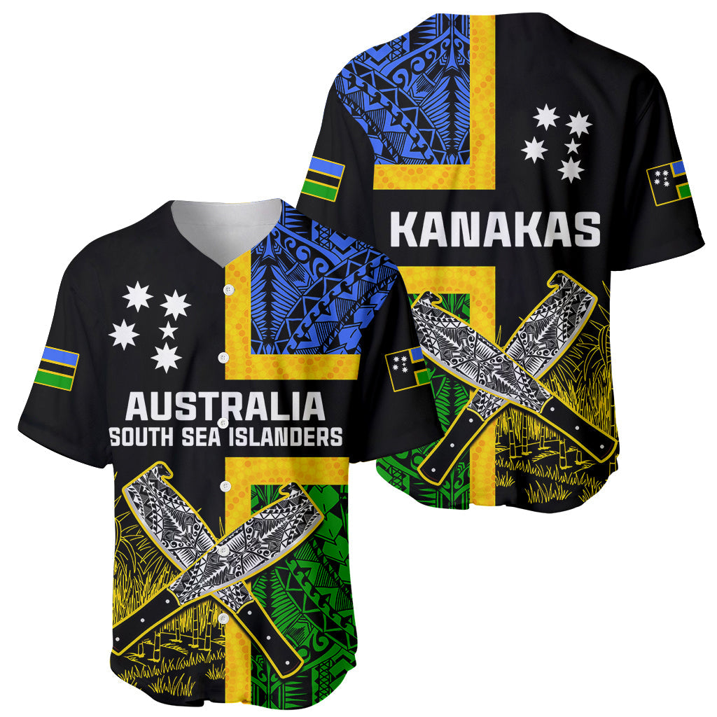 Australian South Sea Islanders Flag Style Baseball Jersey