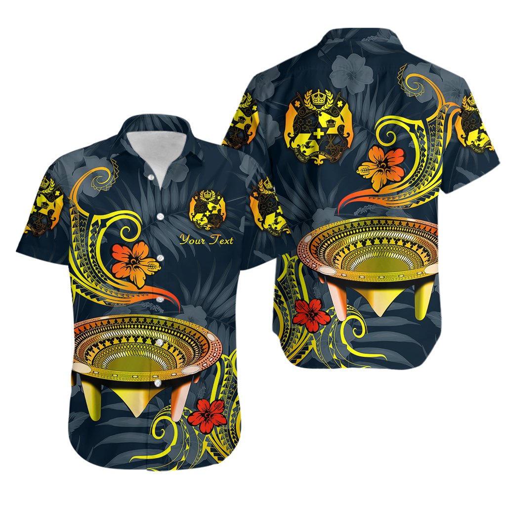 Custom Personalised Tonga Kumete Kava Bowl Sila Vibes - Gradient Hawaiian Shirt