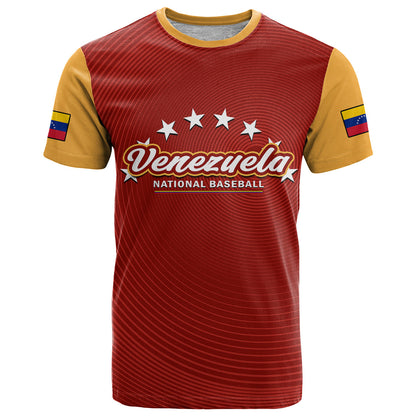 Custom Venezuela 2023 Baseball Mix Coat Of Arms T Shirt