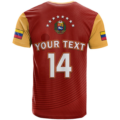 Custom Venezuela 2023 Baseball Mix Coat Of Arms T Shirt