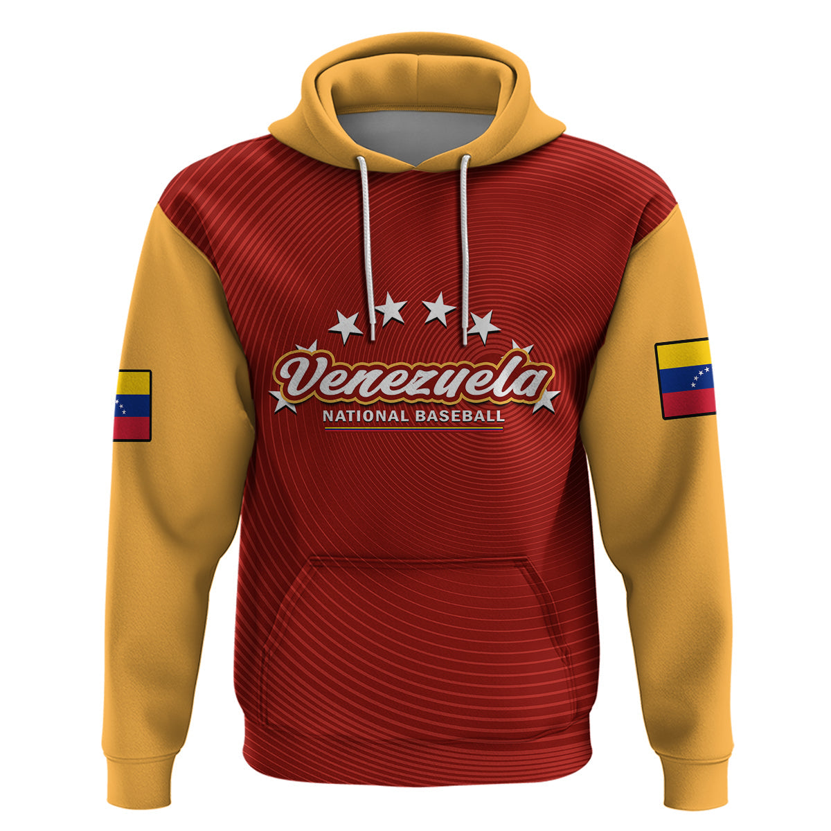 Venezuela 2023 Baseball Mix Hoodie Coat Of Arms