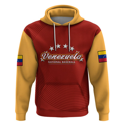 Venezuela 2023 Baseball Mix Hoodie Coat Of Arms
