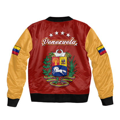 Venezuela 2023 Baseball Mix Coat Of Arms Bomber Jacket