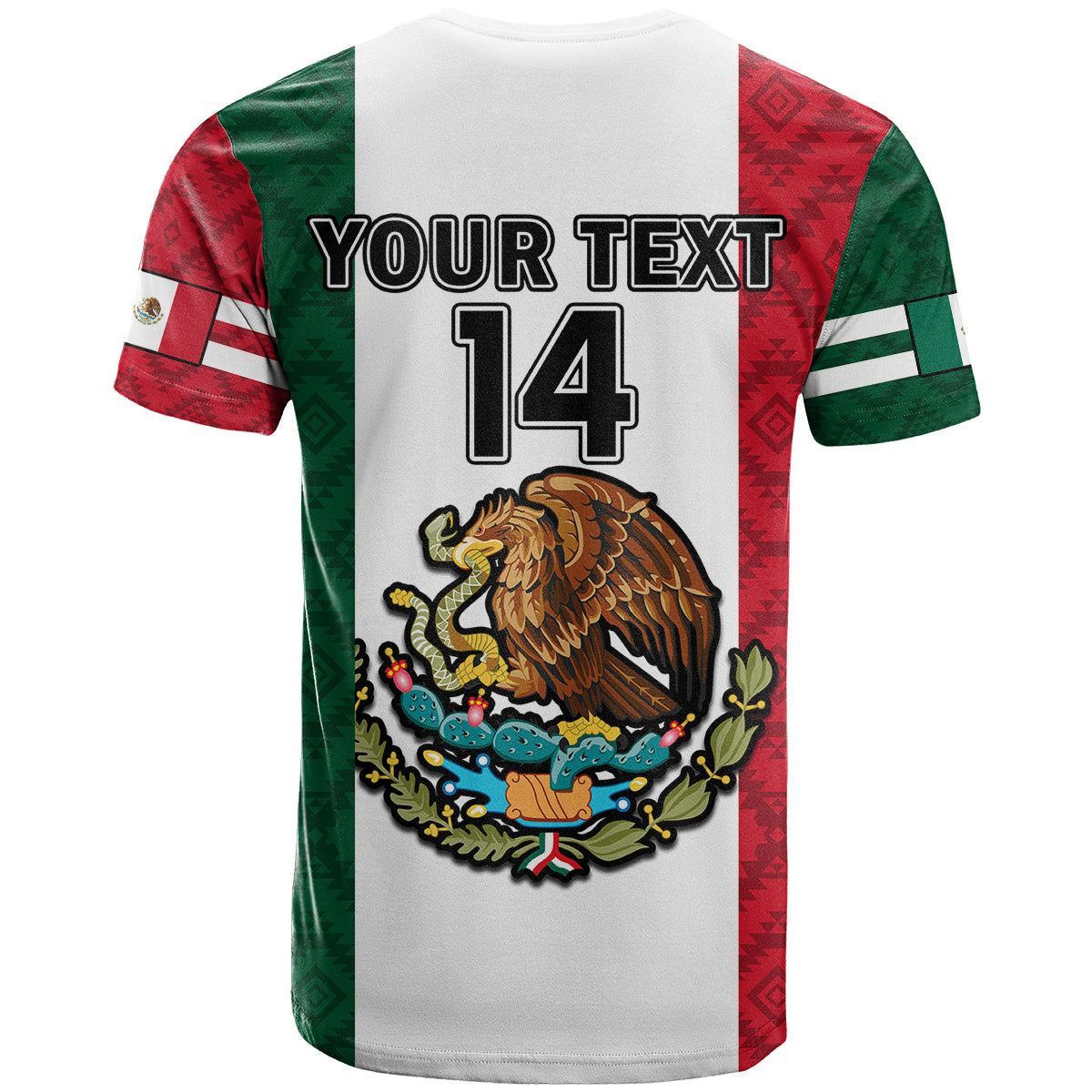 Custom Mexico 2023 Baseball Mexican Art Flag Style T Shirt