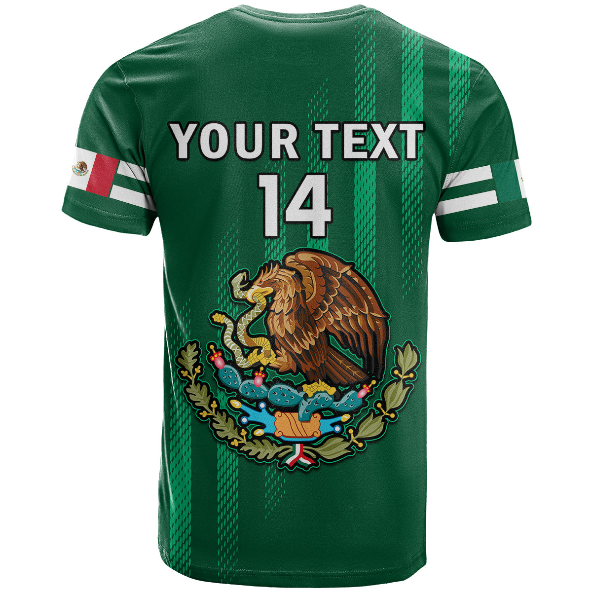 Custom Mexico 2023 Baseball Mix Coat Of Arms T Shirt