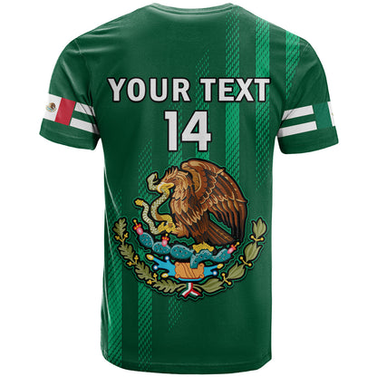 Custom Mexico 2023 Baseball Mix Coat Of Arms T Shirt