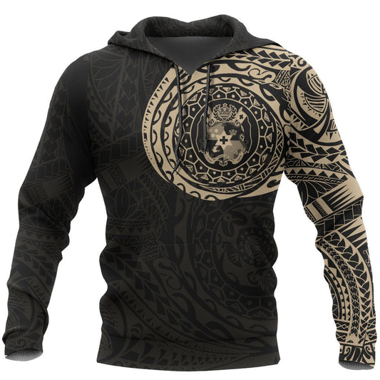 Tonga Hoodie Tonga Coat Of Arms Polynesian Tattoo Style New Update A7