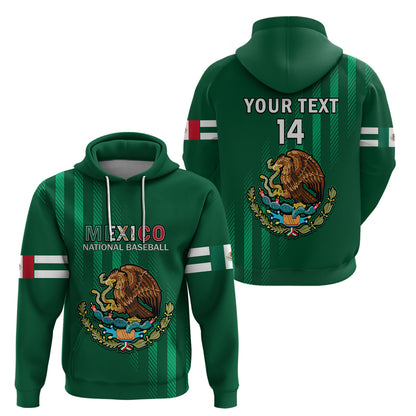 Custom Mexico 2023 Baseball Mix Hoodie Coat Of Arms