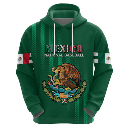 Custom Mexico 2023 Baseball Mix Hoodie Coat Of Arms