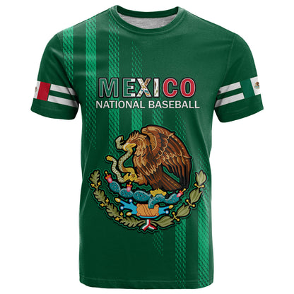 Mexico 2023 Baseball Mix Coat Of Arms T Shirt
