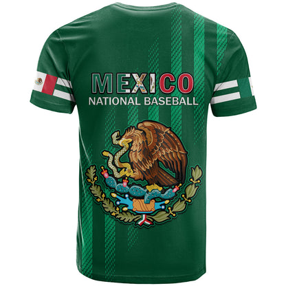 Mexico 2023 Baseball Mix Coat Of Arms T Shirt