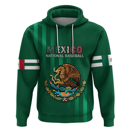 Mexico 2023 Baseball Mix Hoodie Coat Of Arms