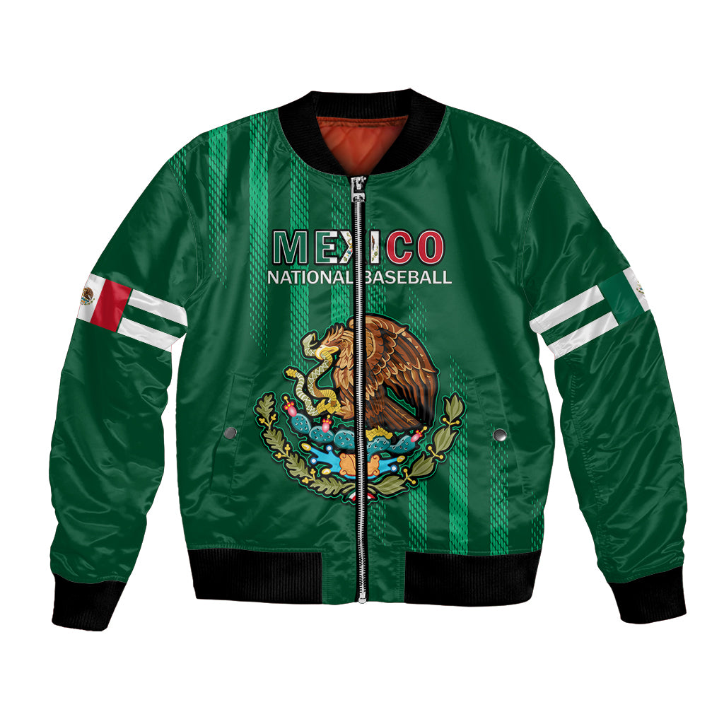 Mexico 2023 Baseball Mix Coat Of Arms Bomber Jacket
