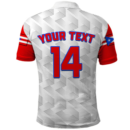 (Custom Text And Number) Puerto Rico Baseball Dynamic Polo Shirt 2023