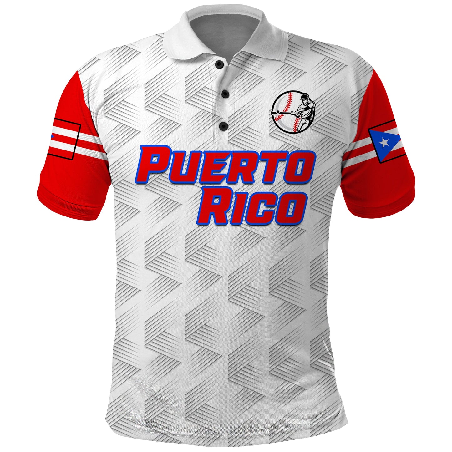 (Custom Text And Number) Puerto Rico Baseball Dynamic Polo Shirt 2023