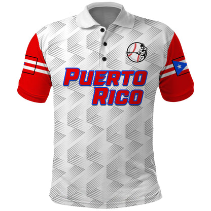 (Custom Text And Number) Puerto Rico Baseball Dynamic Polo Shirt 2023