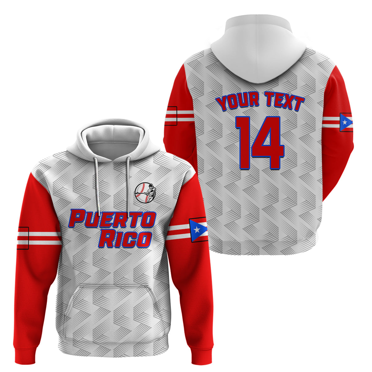 Custom Puerto Rico 2023 Baseball Dynamic Hoodie