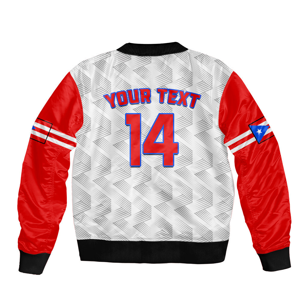 (Custom Text And Number) Puerto Rico 2023 Baseball Dynamic Bomber Jacket