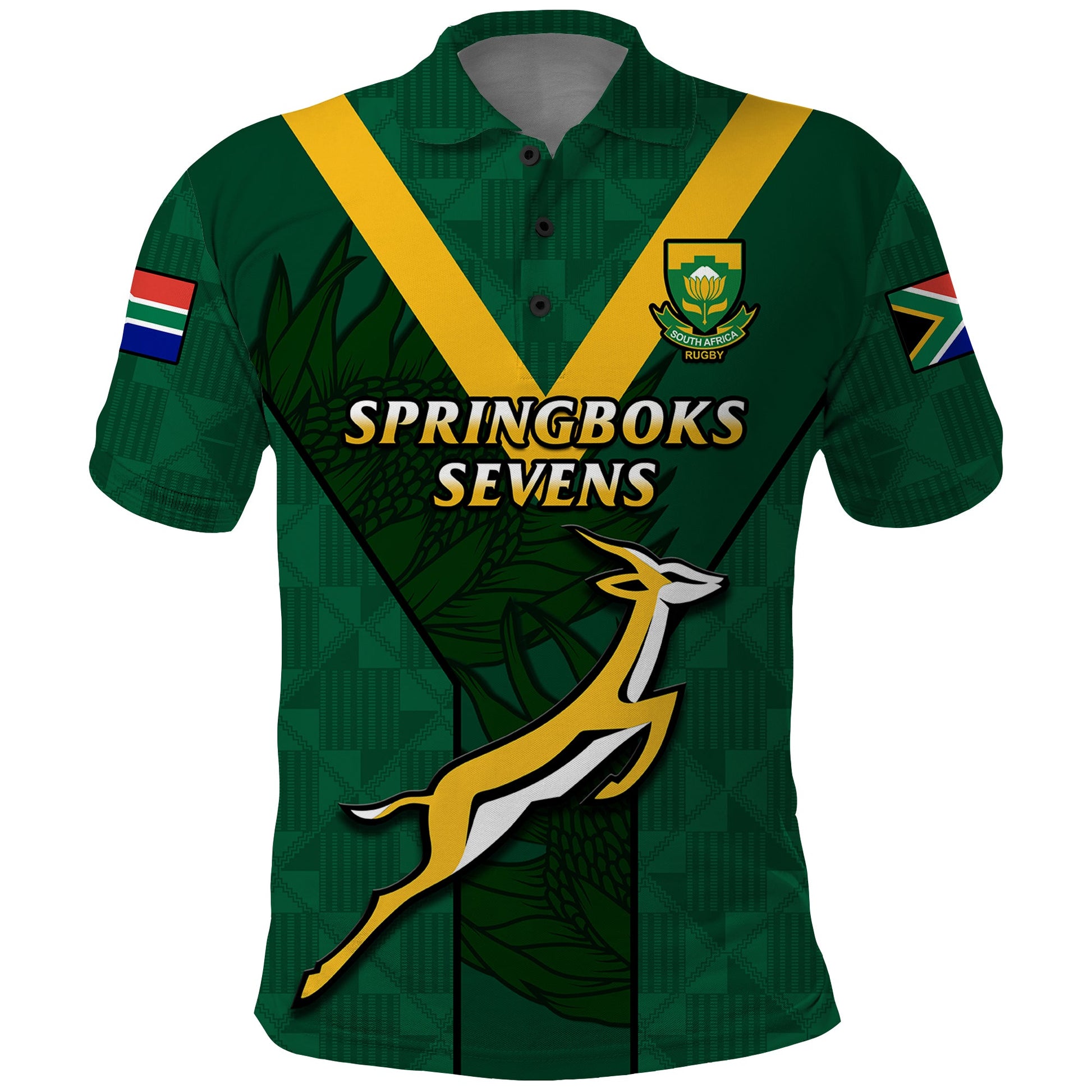 South Africa Rugby Go Blitzboks Sevens Polo Shirt