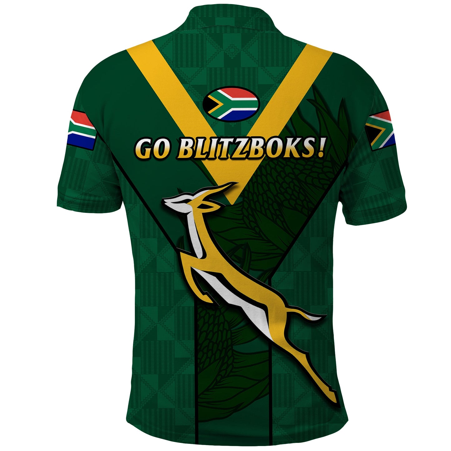 South Africa Rugby Go Blitzboks Sevens Polo Shirt