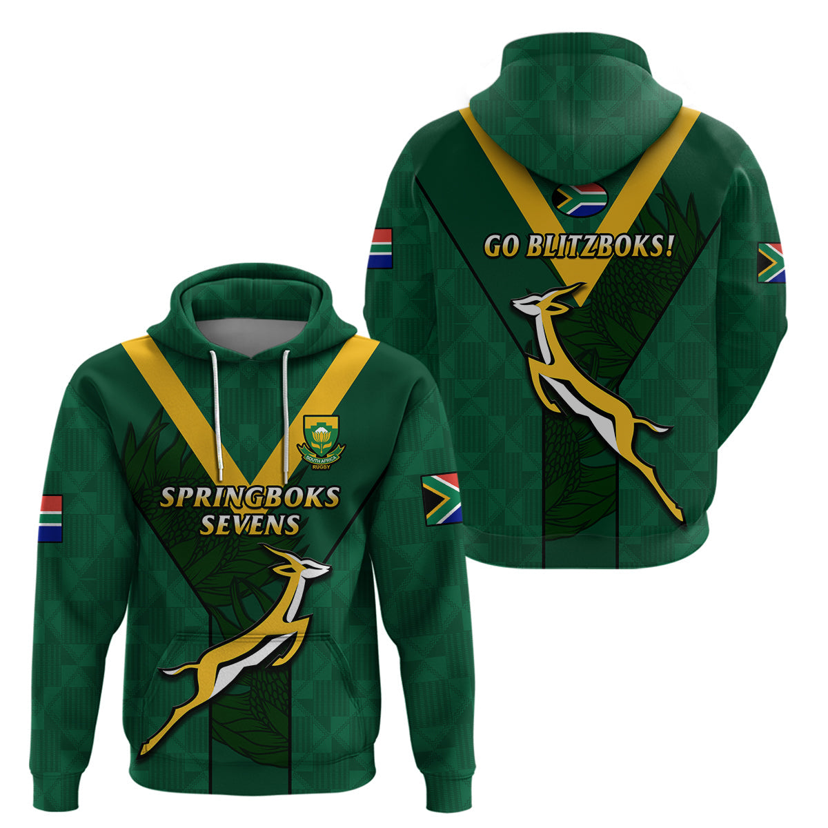 South Africa Rugby Go Blitzboks Sevens Hoodie