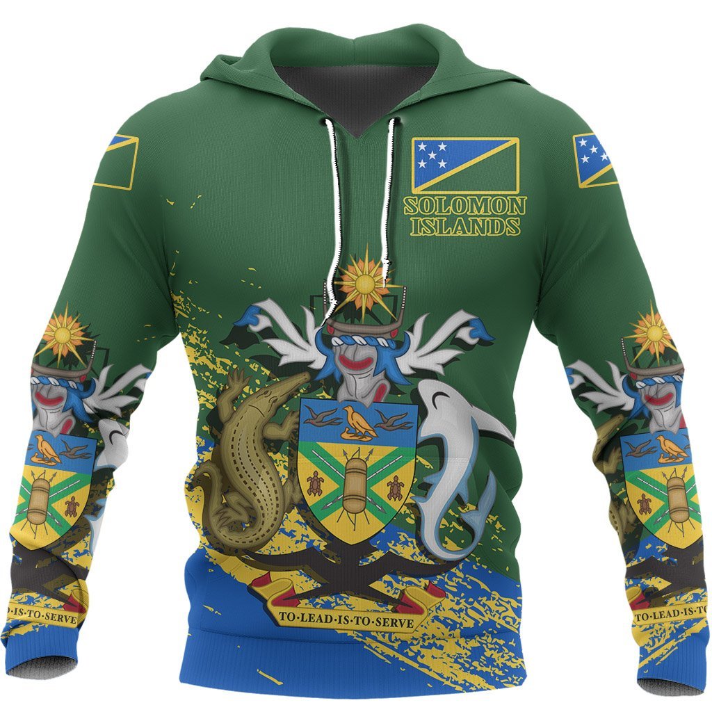 Solomon Islands Hoodie Solomon Islands Coat Of Arms Special A7