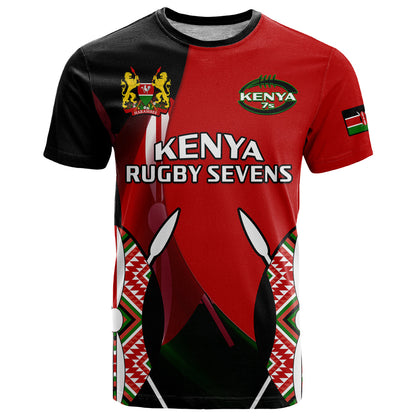 Custom Kenya Rugby Sevens Sporty Version T Shirt