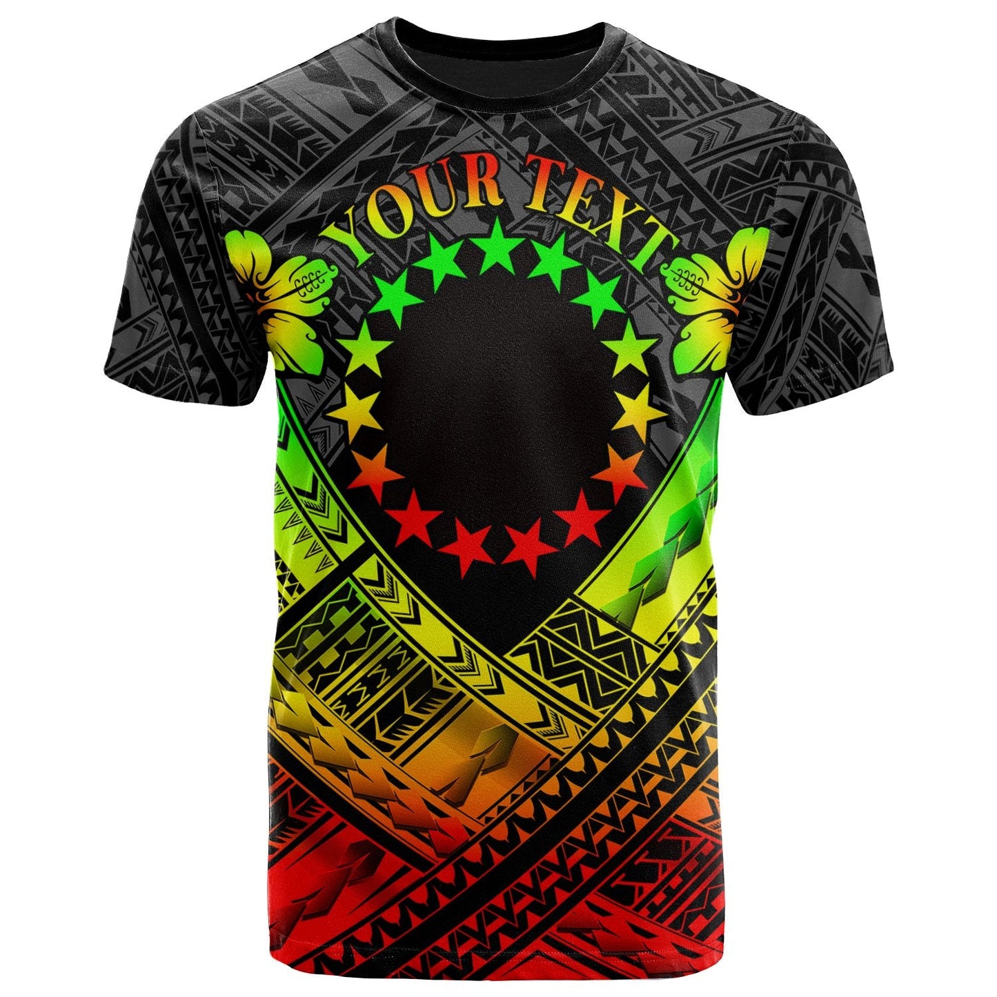 Cook Islands Polynesian Custom Personalised T - Shirts - Cook Islands Reggae Seal Camisole Hibiscus Style