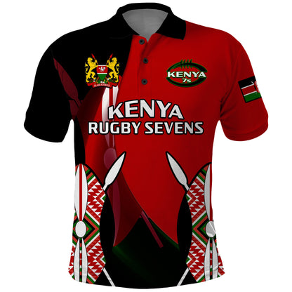 Kenya Rugby Sevens Sporty Version Polo Shirt