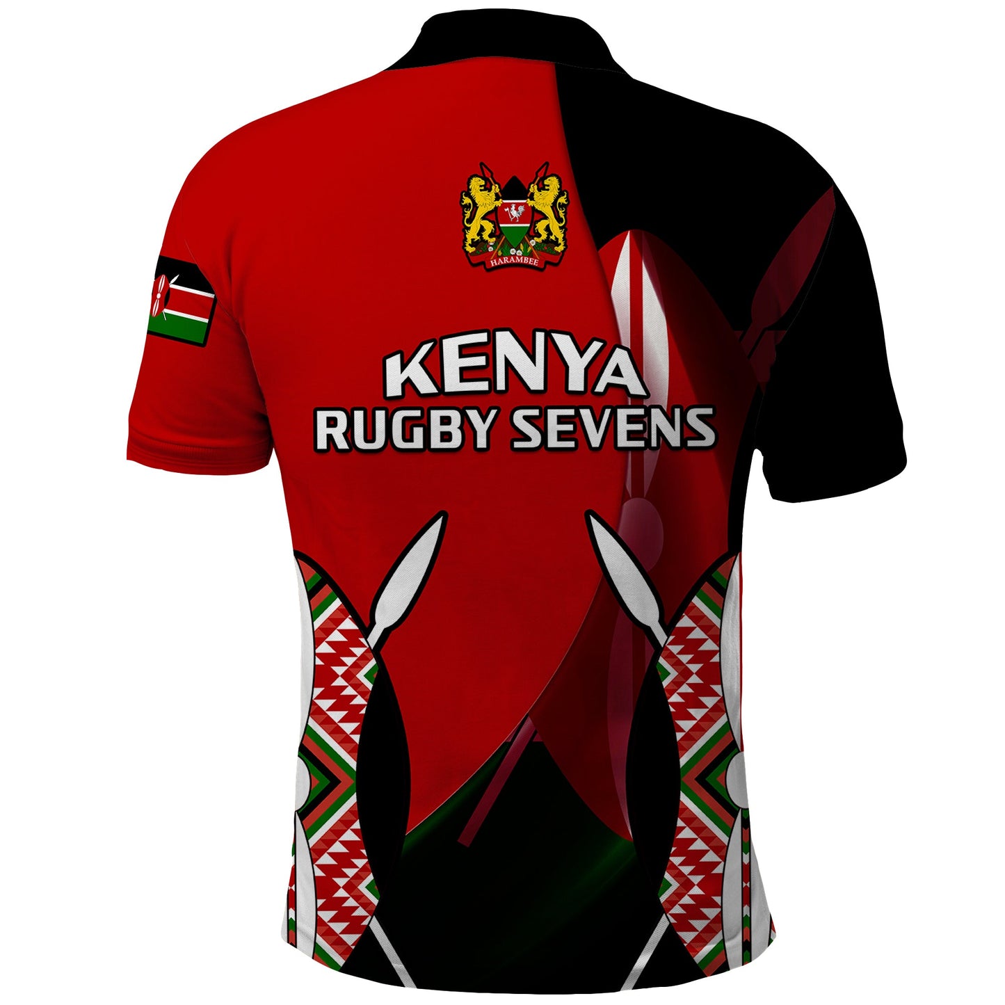 Kenya Rugby Sevens Sporty Version Polo Shirt