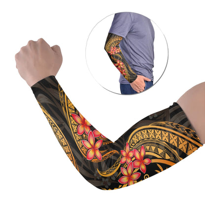 Guam Arm Sleeve (Set of 2) - Gold Plumeria