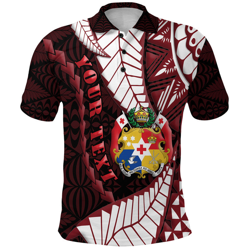 Tonga Emancipation Day Polo Shirt Kupesi Pattern No.2 Black