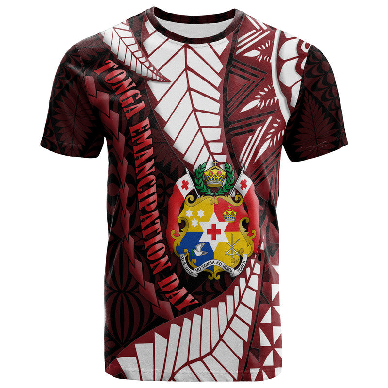 Tonga Emancipation Day T Shirt Kupesi Pattern No.2 Black